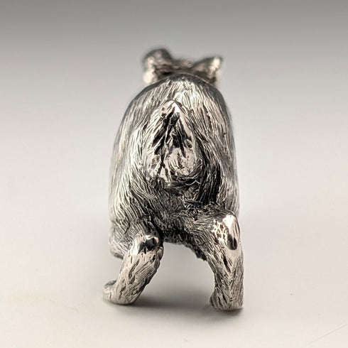 1980 British Vintage Sterling Silver Rabbit Miniature Figurine 50g BSE Products